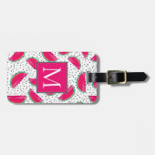 Neon Watermelon auf Samen-Muster Gepäckanhänger (Vorderseite horizontal)