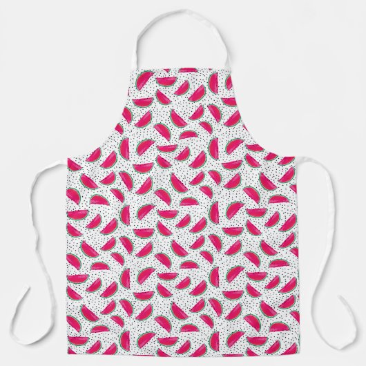 Neon Watermelon auf Samen-Muster Schürze (Vorderseite)