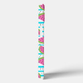 Neon Watermelon on Stripes Muster Case-Mate iPhone Hülle (Rückseite / Rechts)