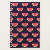 Neon Watermelon über Lila Muster Planer (Vorderseite)