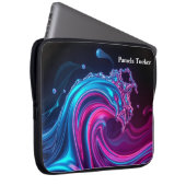 Neon Wave Futuristic Cyberpunk Gaming  Laptopschutzhülle (Vorne Rechts)