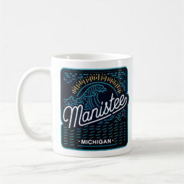 Neon Wave Manistee Michigan Kaffeetasse
