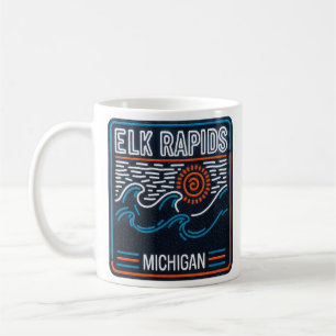 Neon Waves Elk Rapids Michigan Kaffeetasse