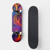 NEON WAVES SKATEBOARD (Vorderseite)