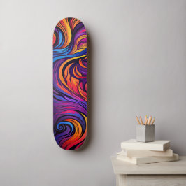 NEON WAVES SKATEBOARD