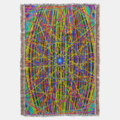 Neon Web Fractal Decke (Vorderseite Vertikal)