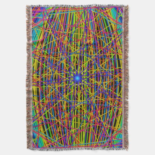 Neon Web Fractal Decke (Vorderseite Vertikal)