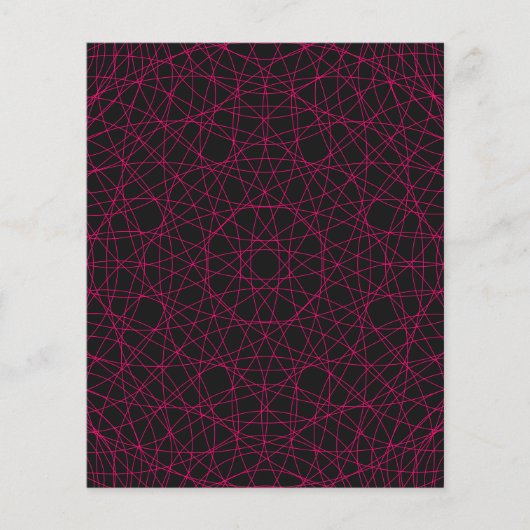 Neon Web Pattern Moderner Flyer - individuell anpa (Vorne)