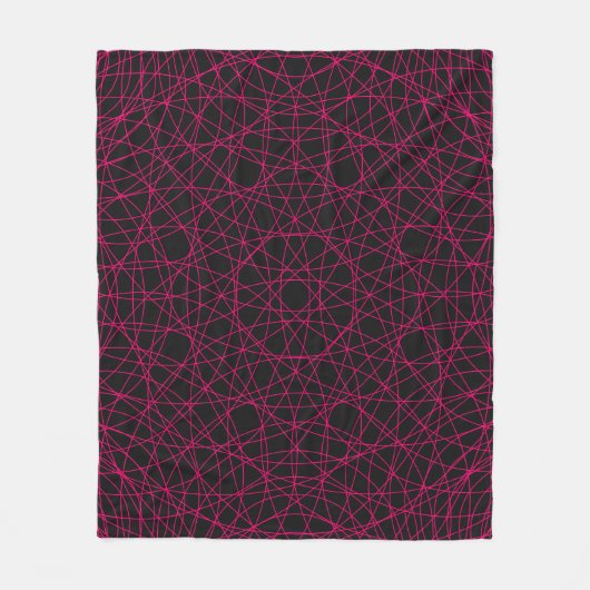 Neon Web Pattern Throw Blanket - Anpassbar Fleecedecke (Vorderseite)
