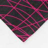Neon Web Pattern Throw Blanket - Anpassbar Fleecedecke (Ecke)