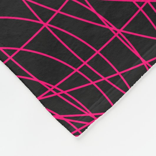 Neon Web Pattern Throw Blanket - Anpassbar Fleecedecke (Ecke)