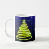 Neon-Weihnachtsbäume-Tasse Kaffeetasse (Links)