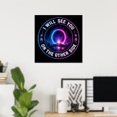 Neon-Welten und Portale Poster (Heimbüro)