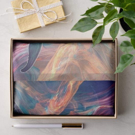 Neon Whale Water World Decoupage Seidenpapier (Geschenk)