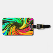 Neon Whirlpool Galaxy Gepäckanhänger (Vorderseite horizontal)