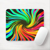 Neon Whirlpool Galaxy Mousepad (Mit Mouse)