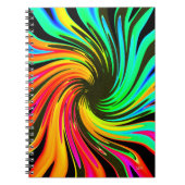 Neon Whirlpool Galaxy Notizblock (Vorderseite)