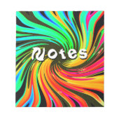 Neon Whirlpool Galaxy Notizblock (Vorderseite)