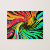 Neon Whirlpool Galaxy Puzzle (Horizontal)
