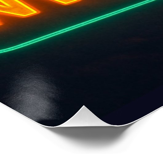 Neon Whitetail Poster (Ecke)