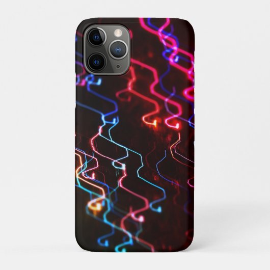 Neon Wiggle Wave Case-Mate iPhone Hülle (Rückseite)