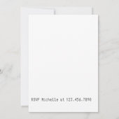 Neon Wild West Cowboy themed Graduation Party Einladung (Rückseite)