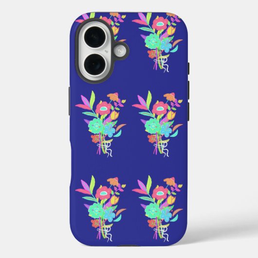 Neon-Wildblumen Case-Mate iPhone Hülle (Rückseite)