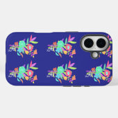 Neon-Wildblumen Case-Mate iPhone Hülle (Rückseite (Horizontal))