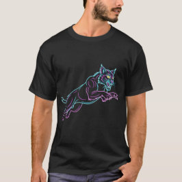 Neon Wildcat Black T-Shirt