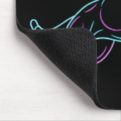 Neon Wildcat Mouse Pad Mousepad (Ecke)