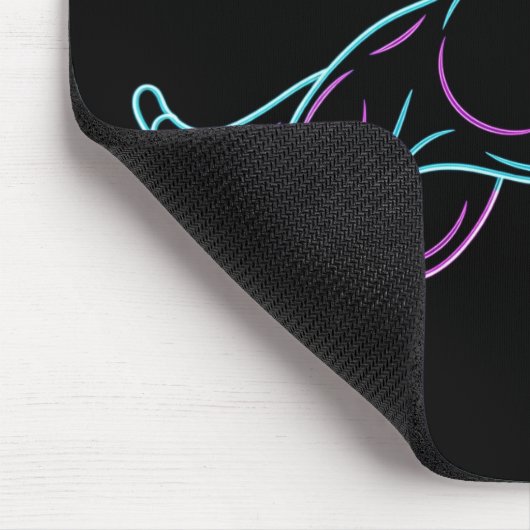 Neon Wildcat Mouse Pad Mousepad (Ecke)