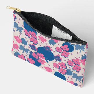 Neon-Wilde-Blumen-Erdbeere  Zubehörtasche