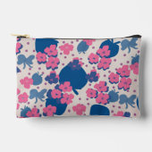 Neon-Wilde-Blumen-Erdbeere  Zubehörtasche (Vorderseite)
