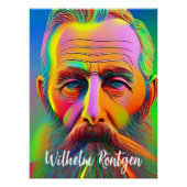 Neon Wilhelm Röntgen Poster (Vorderseite)