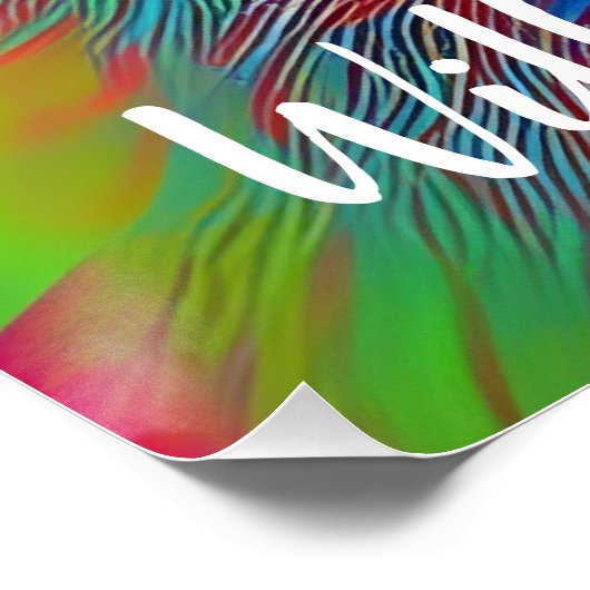 Neon Wilhelm Röntgen Poster (Ecke)