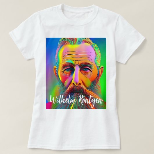 Neon Wilhelm Röntgen T-Shirt (Design vorne)