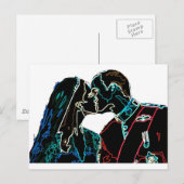 Neon Will und Kate Postkarte (Vorne/Hinten)