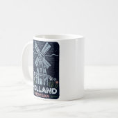 Neon Windmill Holland Michigan Kaffeetasse (Vorderseite Links)