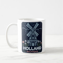 Neon Windmill Holland Michigan Kaffeetasse