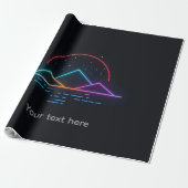 Neon Winter Streetwear Mood Artwork Geschenkpapier (Ungerollt)