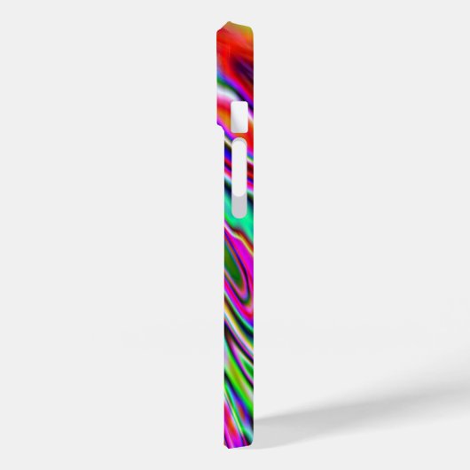 Neon Wirbel Digitales Kunstdesign Case-Mate iPhone Hülle (Rückseite / Links)