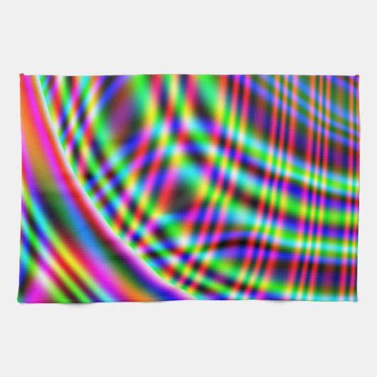 Neon Wirbel Handtuch (Horizontal)