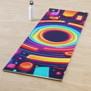 Neon-Wirbel-Odyssee Yogamatte