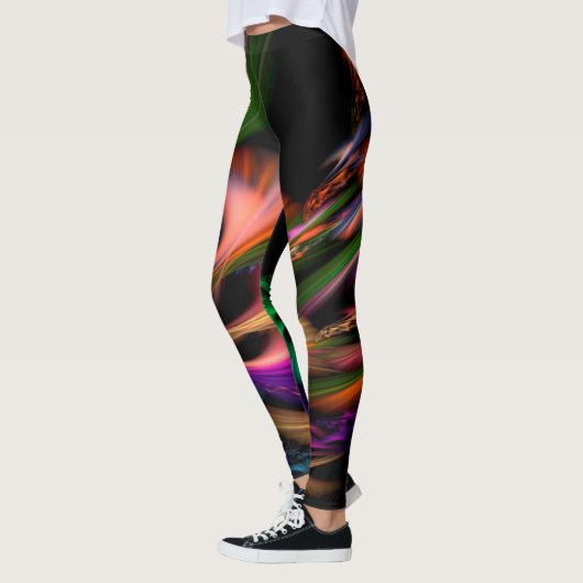 Neon Wirbel Pattern Leggings (Links)