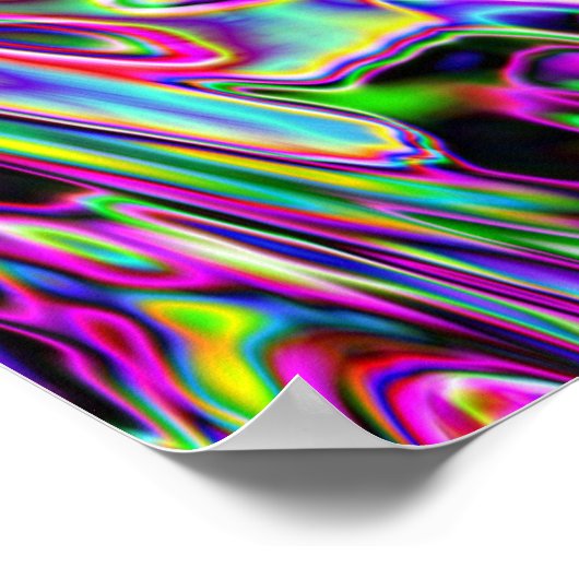 Neon Wirbel Poster (Ecke)