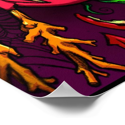 Neon Witch Poster (Ecke)