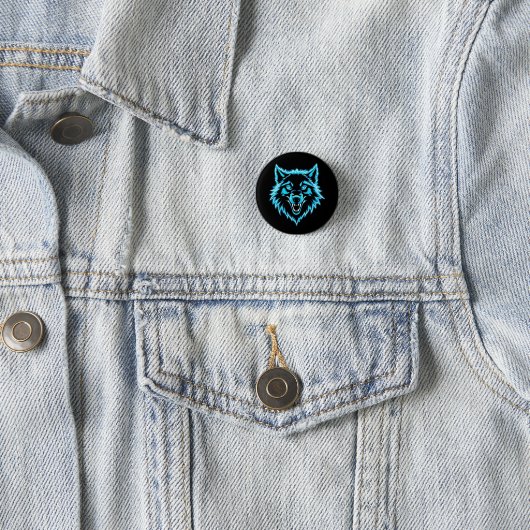 Neon Wolf Button (Beispiel)