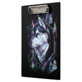 Neon Wolf Clipboard Klemmbrett (Links)