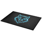 Neon Wolf Schneidebrett (Ecke)
