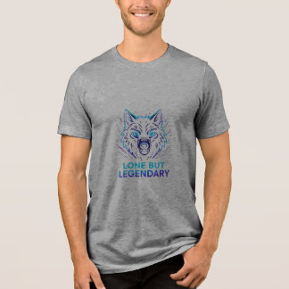 Neon Wolf + Zitat + Streetwear T-Shirt Tri-Blend Shirt